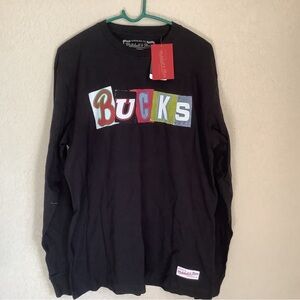 Mitchell & Ness Black Bucks Long Sleeve Tee